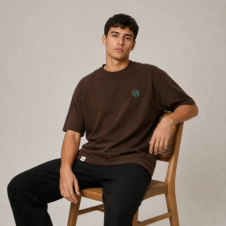 Camiseta básica premium bordado - Oversize 8