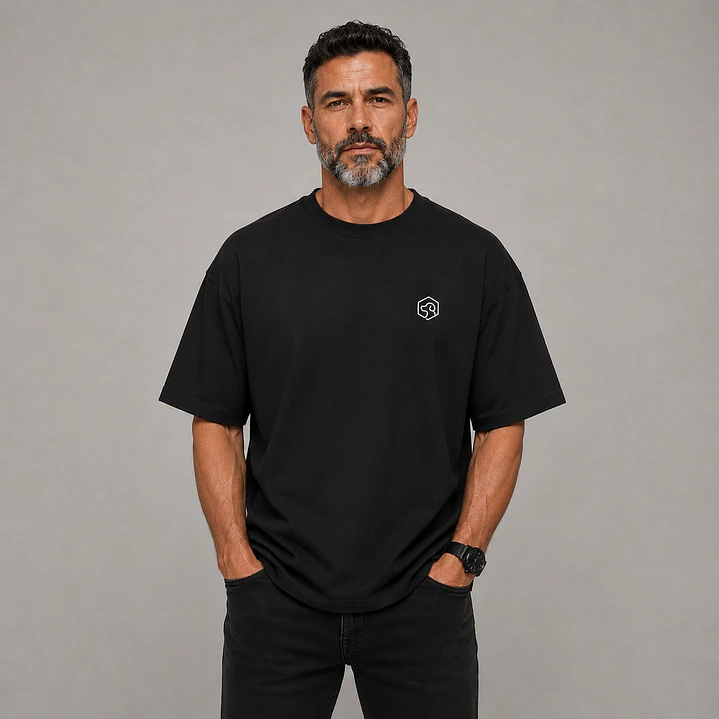 Camiseta básica premium bordado - Oversize 9
