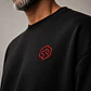 Camiseta básica negra premium bordado - Oversize - Miniatura 2