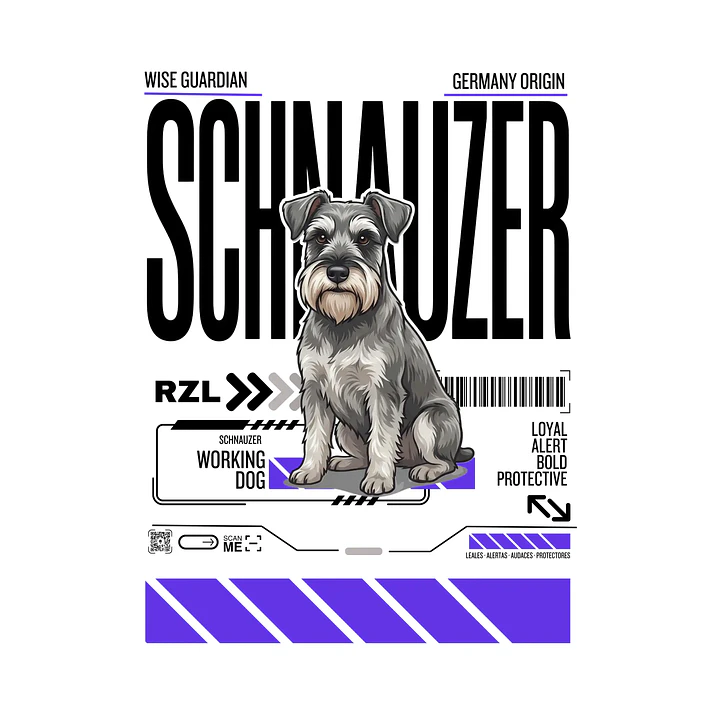 Camiseta Estampada Schnauzer - Regular 2
