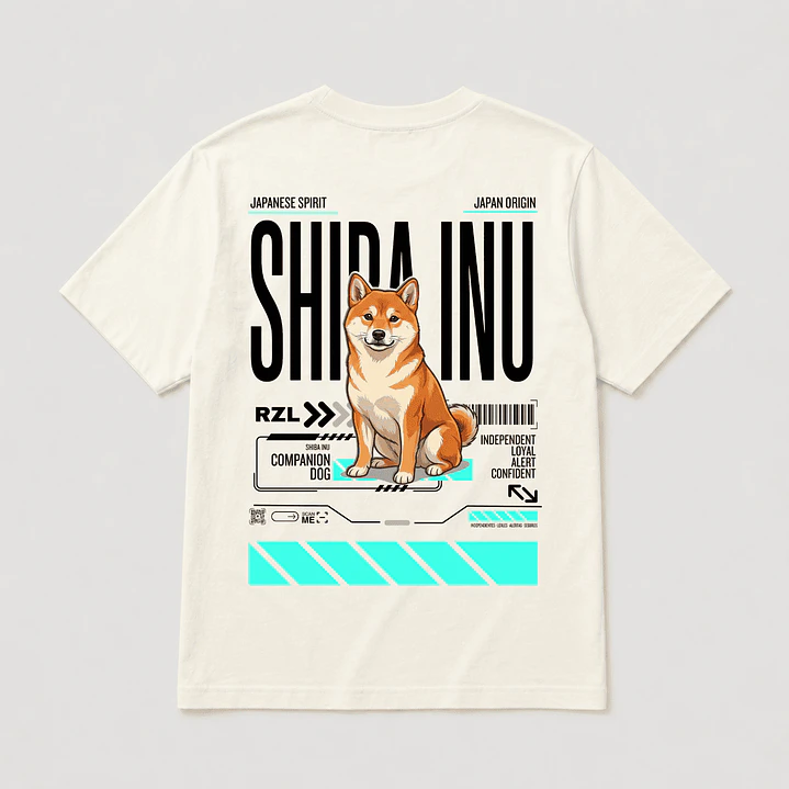 Camiseta Estampada Shiba Inu - Regular 1