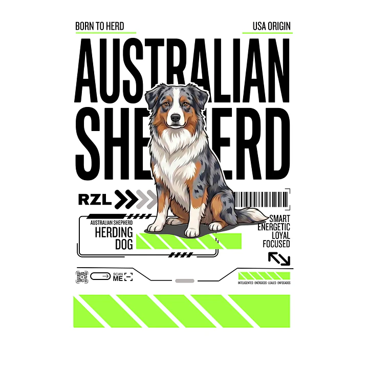 Camiseta Estampada Australian Shepherd - Regular 2