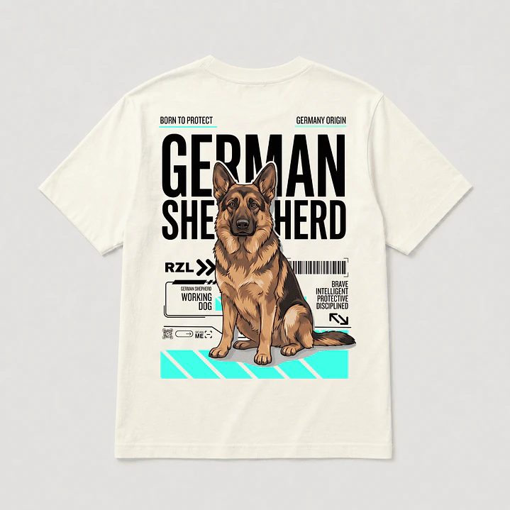 Camiseta Estampada German Shepherd - Regular 1