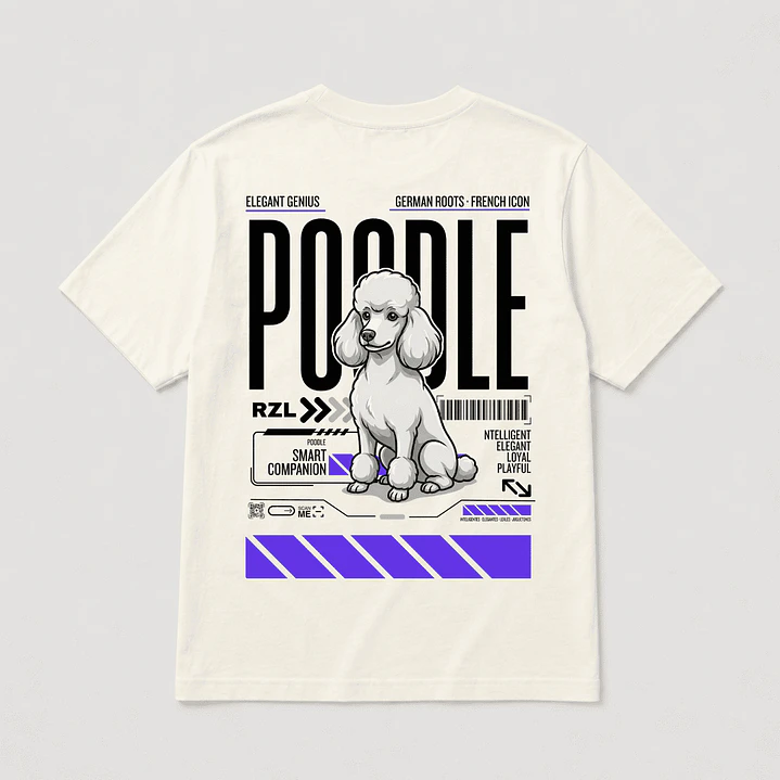 Camiseta Estampada Poodle - Regular 1