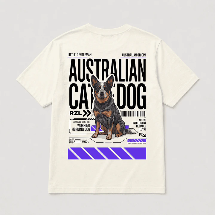 Camiseta Estampada Australian Cattle Dog - Regular 1