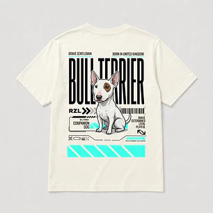 Camiseta Estampada Bull Terrier- Regular