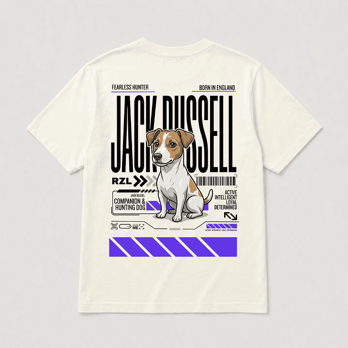 Camiseta Estampada Jack Russel - Regular 1