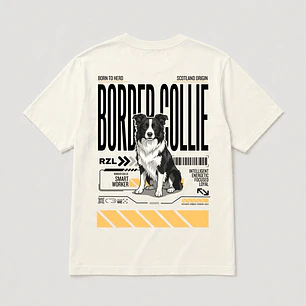Camiseta Estampada Border Collie - Regular