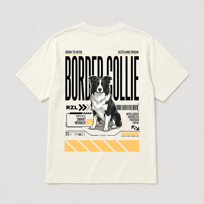 Camiseta Estampada Border Collie - Regular 1