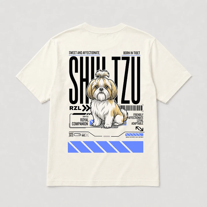 Camiseta Estampada Chih Tzu - Regular 1
