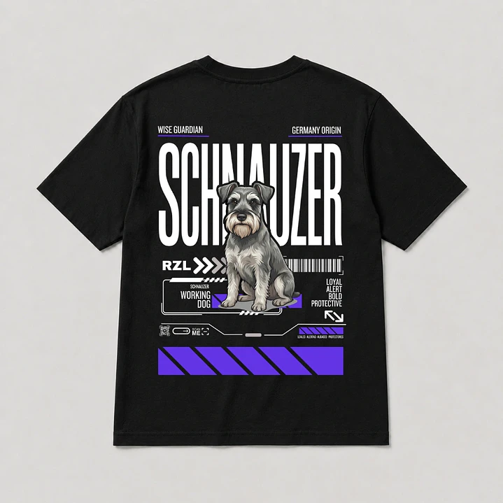 Camiseta Estampada Schnauzer - Regular 4