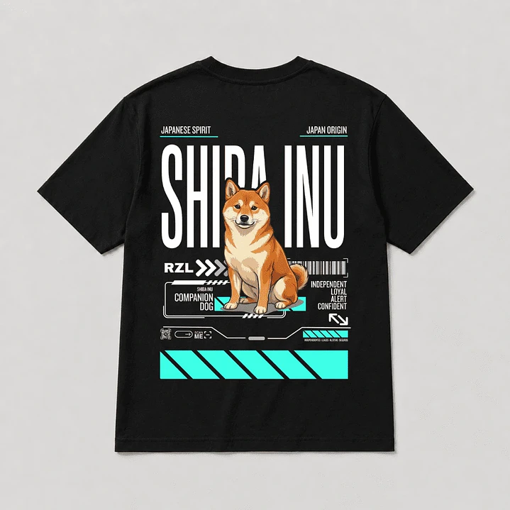 Camiseta Estampada Shiba Inu - Regular 4