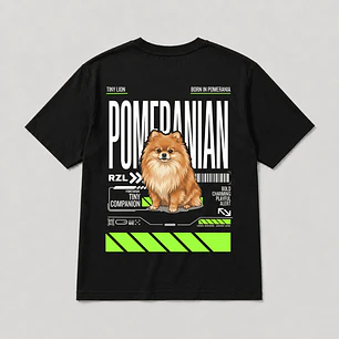 Camiseta Estampada Pomeranian - Regular