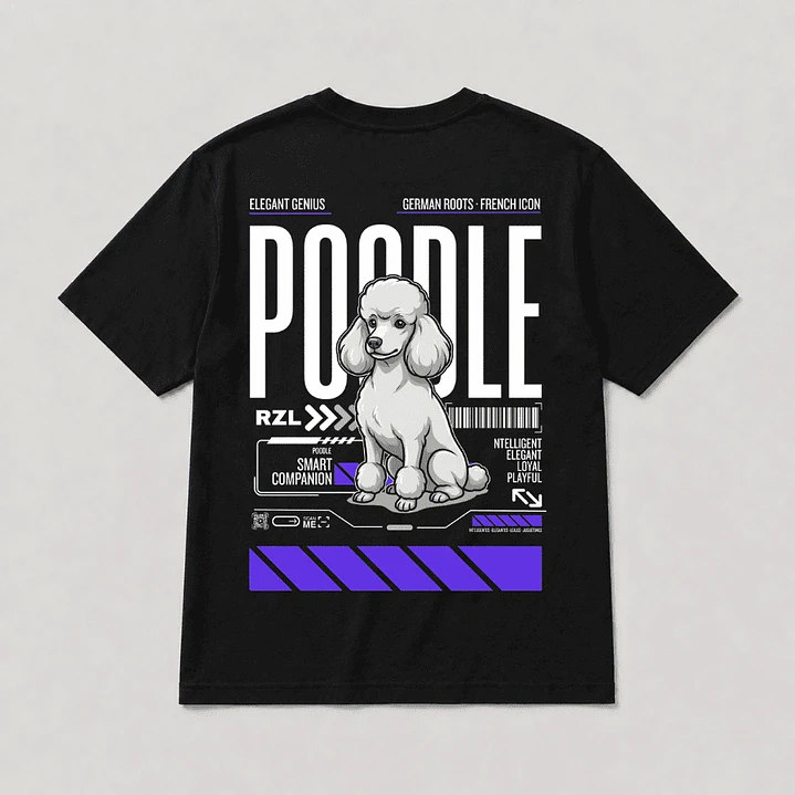 Camiseta Estampada Poodle - Regular 1