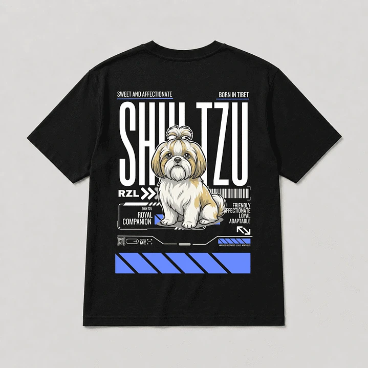 Camiseta Estampada Chih Tzu - Regular 4