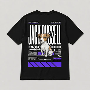Camiseta Estampada Jack Russel - Regular