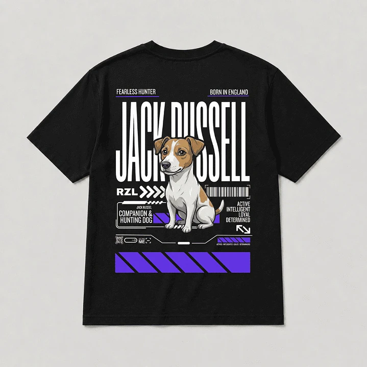 Camiseta Estampada Jack Russel - Regular 1