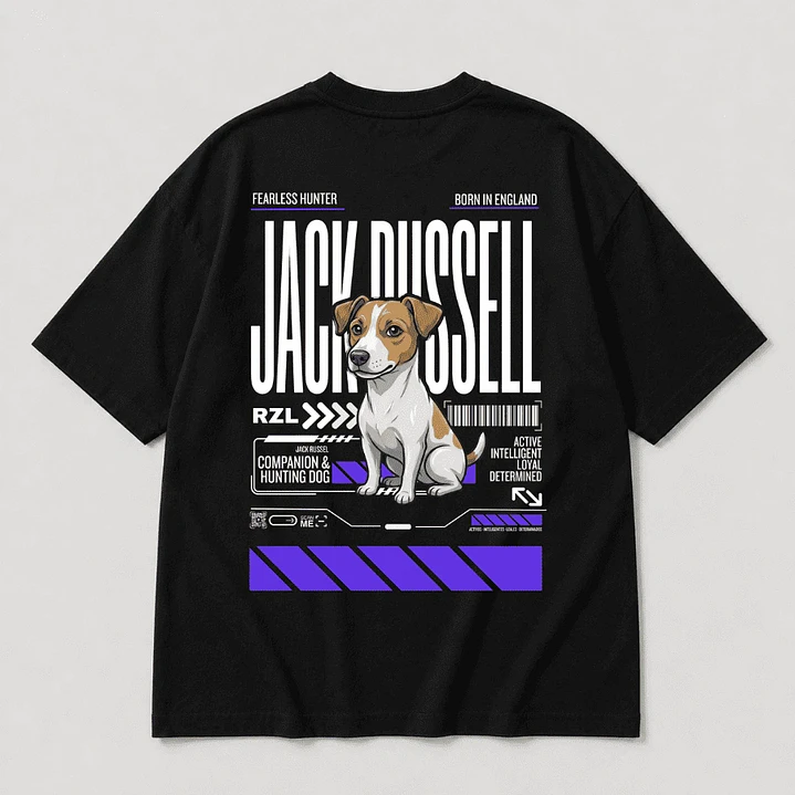 Camiseta Estampada Jack Russel - Oversize 3