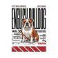 Camiseta Estampada Bulldog Inglés - Oversize - Miniatura 2