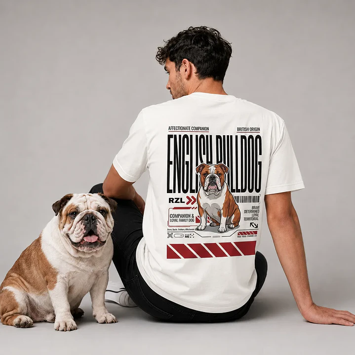 Camiseta Estampada Bulldog Inglés - Regular 1