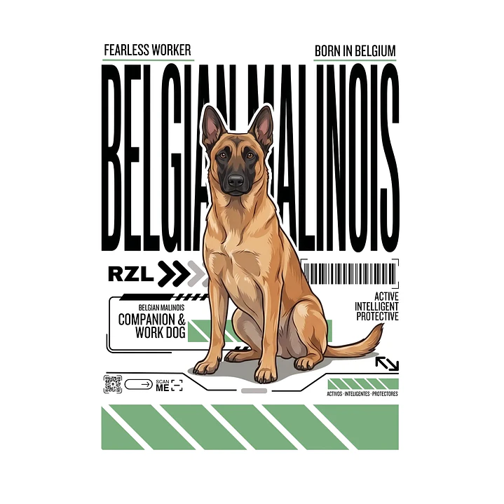 Camiseta Estampada Pastor Belga Malinois - Oversize 2