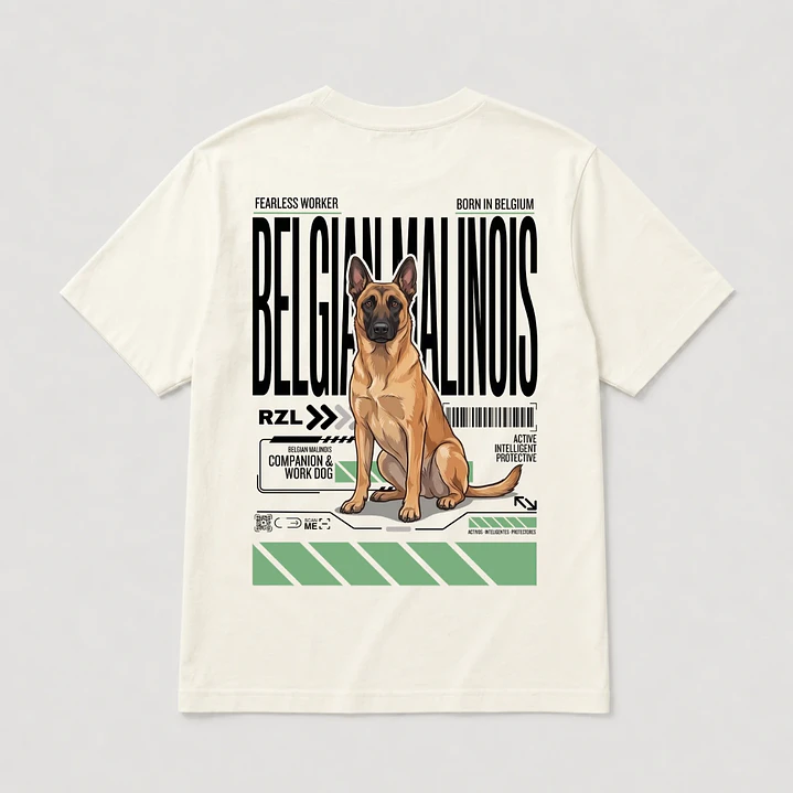 Camiseta Estampada Belga Malinois - Regular 5
