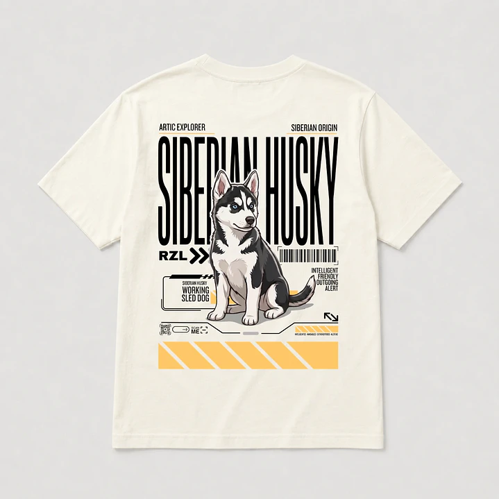 Camiseta Estampada Husky Siberiano - Regular 2