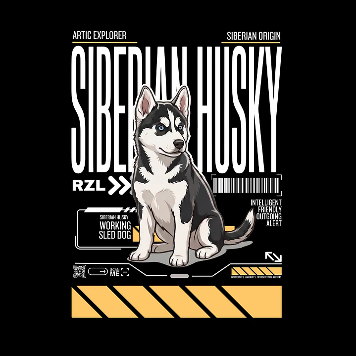 Camiseta Estampada Husky Siberiano - Regular 6