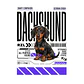 Camiseta Estampada Dachshund / Perro Salchicha - Regular - Miniatura 2