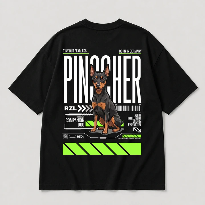Camiseta Estampada Pinscher - Oversize 5