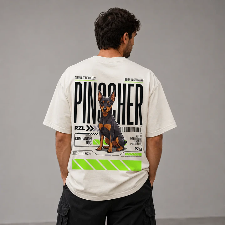Camiseta Estampada Pinscher - Oversize 1