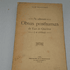 As últimas obras póstumas de Eça de Queiroz e a critica