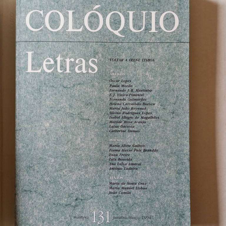 Colóquio Letras - Nº131 (Janeiro/ Março de 1994)