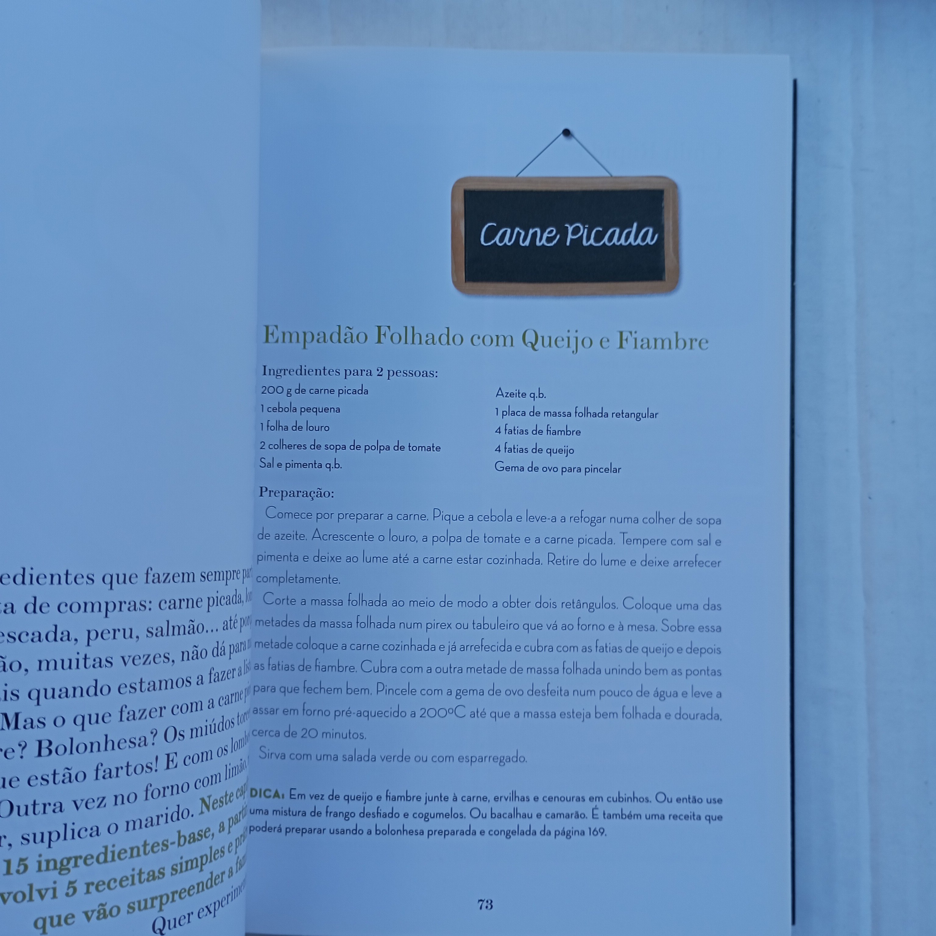 O que faço hoje para o jantar?