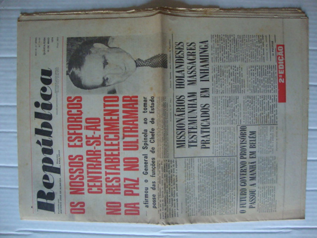 Jornal República- 15 de Maio de 1974