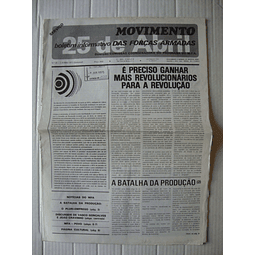 Movimento 25 de Abril- Boletim informativo das Forças Armadas- 3 de Junho de 1975