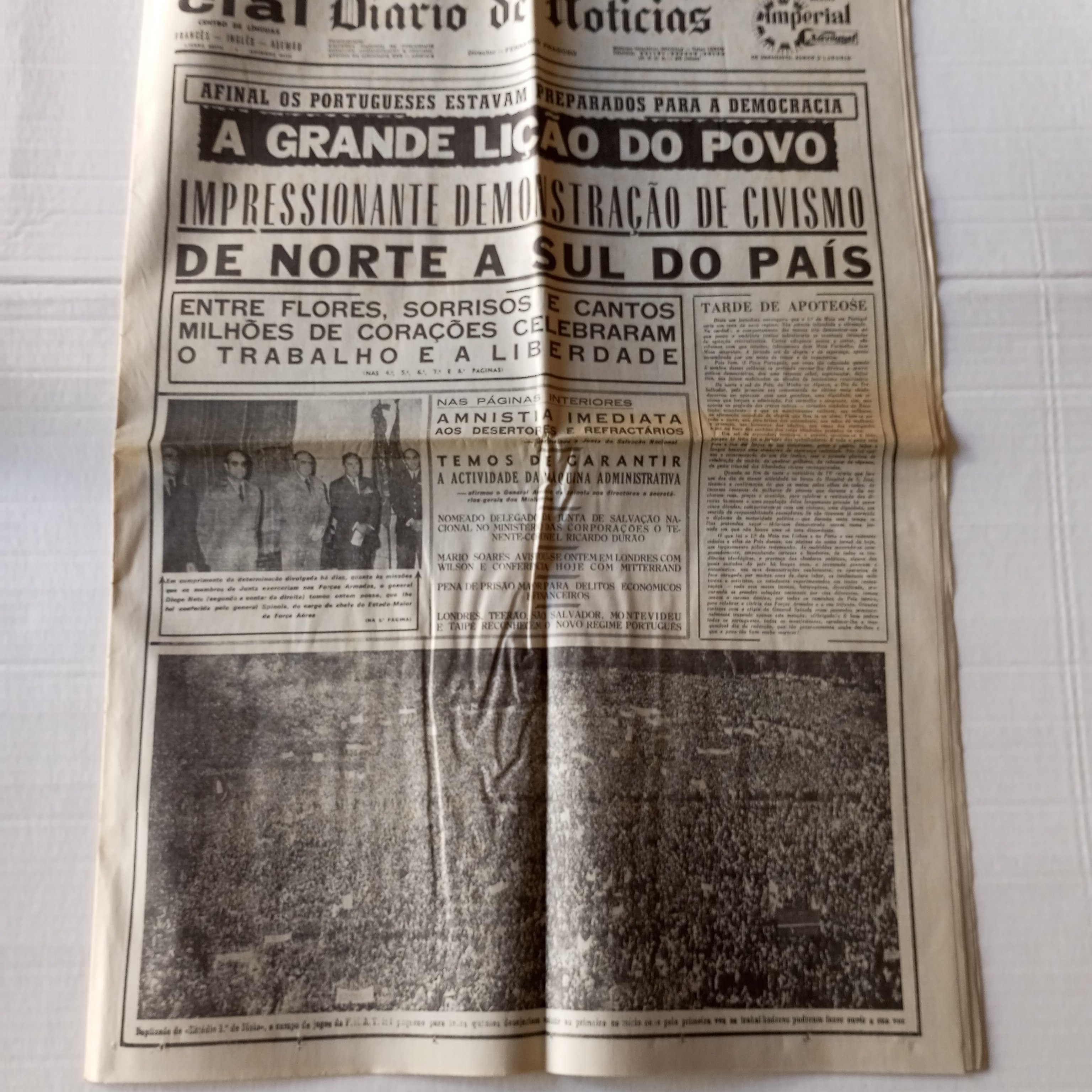 Diário de Notícias- 3 de Maio de 1974