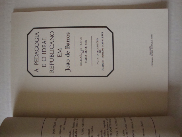 A pedagogia e o ideal republicano em João de Barros