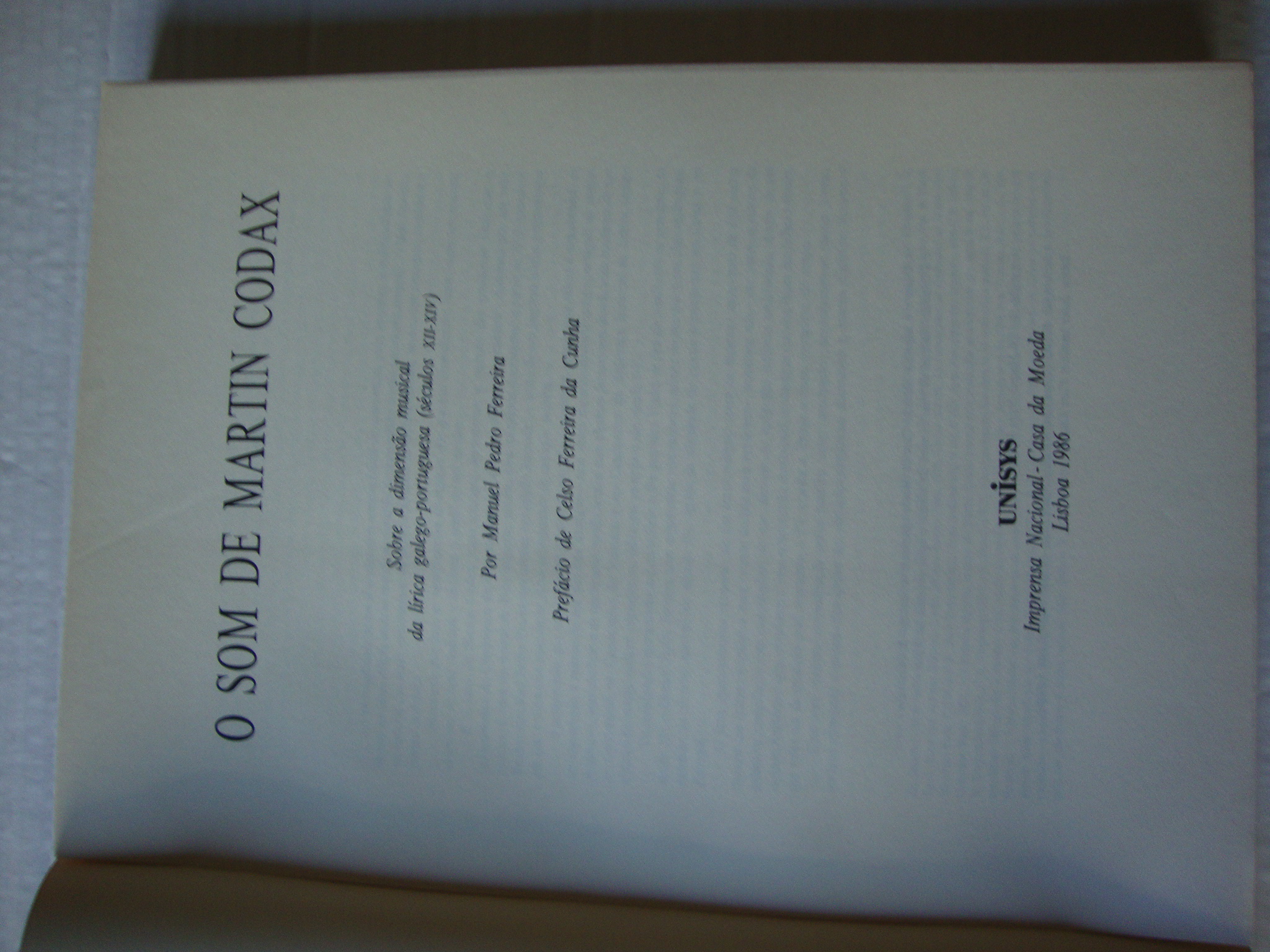 O som de Martin Codax