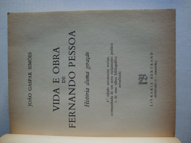 Vida e obra de Fernando Pessoa, História de uma geração