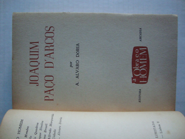 Joaquim Paço D`Arcos- Colecção A obra e o homem  (Nr.8)