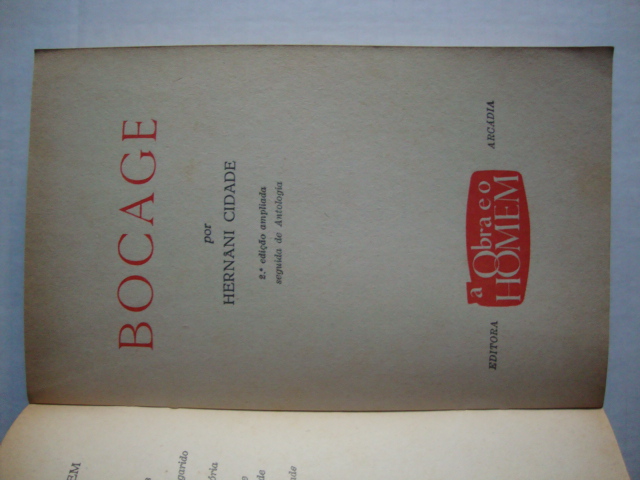 Bocage- Colecção A obra e o homem  (Nr.15)