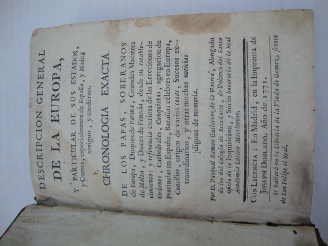 Descripcion General de la Europa y Particular de sus Estados… 