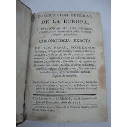 Descripcion General de la Europa y Particular de sus Estados… 
