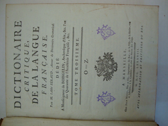 Dictionaire Critique de la Langue Française
