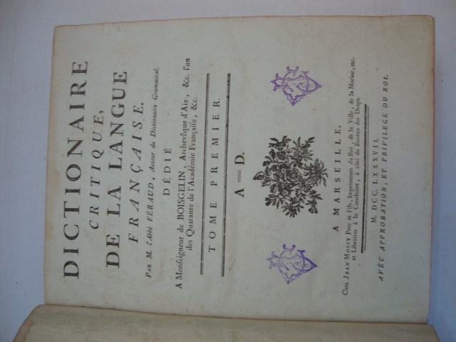 Dictionaire Critique de la Langue Française