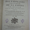 Dictionaire Critique de la Langue Française