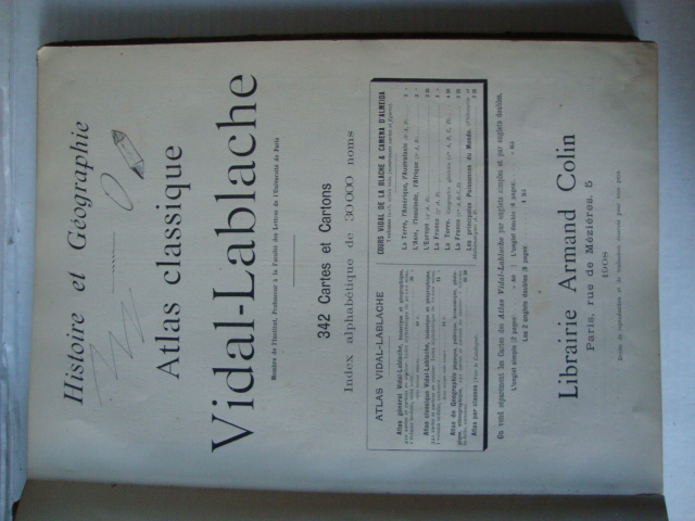 Atlas Classique Vidal-Lablanche