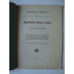 Regolamento Locale D`Igiene Polizia Mortuária- Comune di Genova