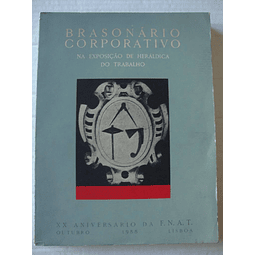 Brasonário corporativo na exposição de heráldica do trabalho
